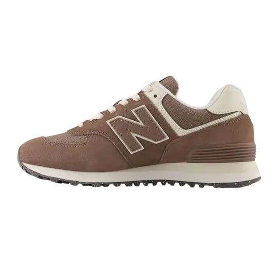 New Balance 574 suède sneakers met sleehak voor dames (Bruin/Wit) - Image 3