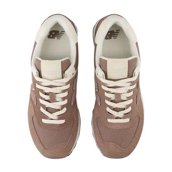 New Balance 574 suède sneakers met sleehak voor dames (Bruin/Wit) - Image 4