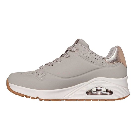 Skechers Uno Stand On Air-sneakers met sleehak voor dames (Taupe-beige/metallic goud) - Image 2