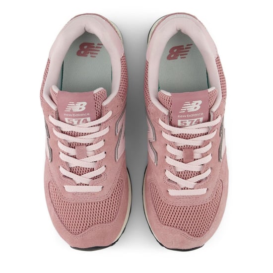 New Balance 574 suède sneakers met sleehak voor dames (Roze) - Image 2
