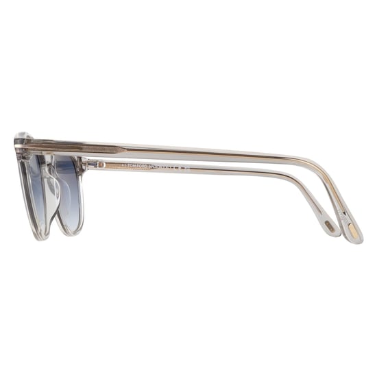 Tom Ford Round Mens Shiny Crystal Clear Blue Gradient Holt-02 FT1302 - Image 3