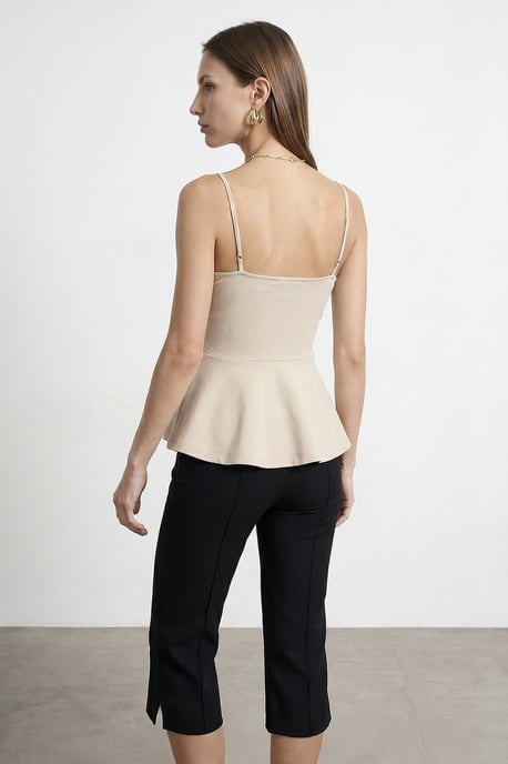 Fitted Square-neck Frilly Cami Top - Image 3