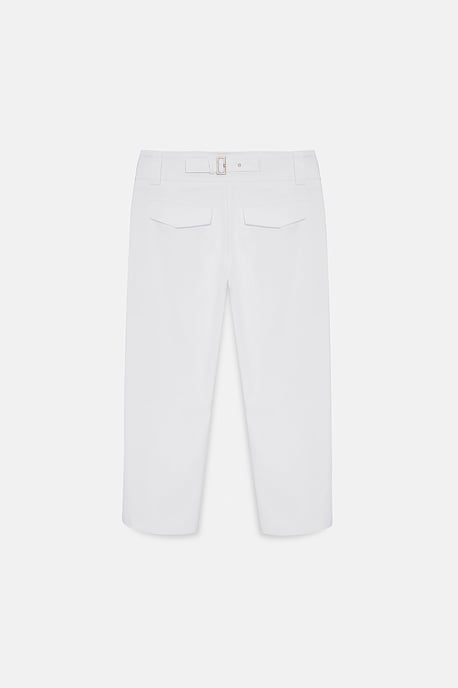 Women's High-waist Wide-leg Capri Trousers - Image 6