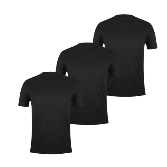 Donnay Effen T-shirt met ronde hals voor heren (set van 3) (Zwart) - Image 1
