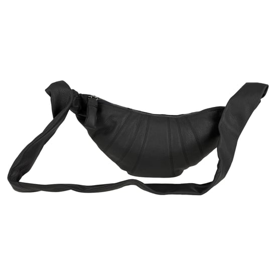Lemaire Kleine Croissant Grain Tas in Grijs Leer - Image 2