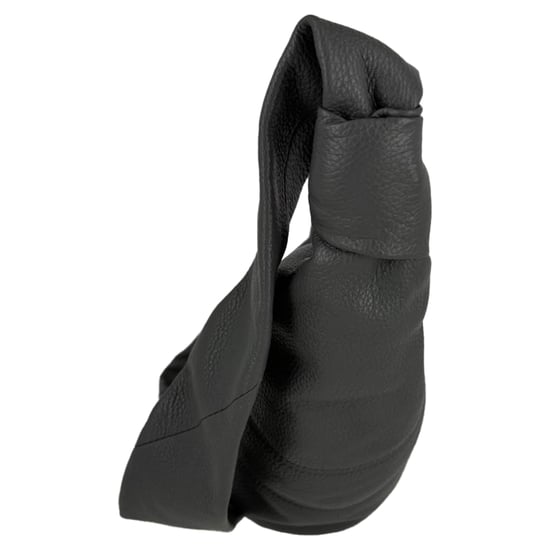 Lemaire Kleine Croissant Grain Tas in Grijs Leer - Image 4