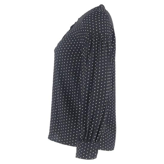 A.P.C. Prickig långärmad blus i svart siden - Image 2