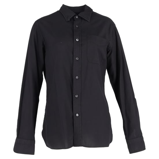 Tom Ford Skjorta i svart bomull med knappar - Image 1