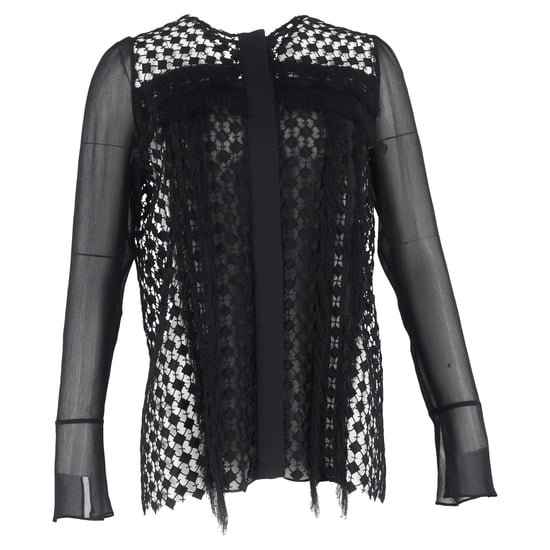 Chloé Kanten Schouderblouse in Zwart Polyester - Image 1