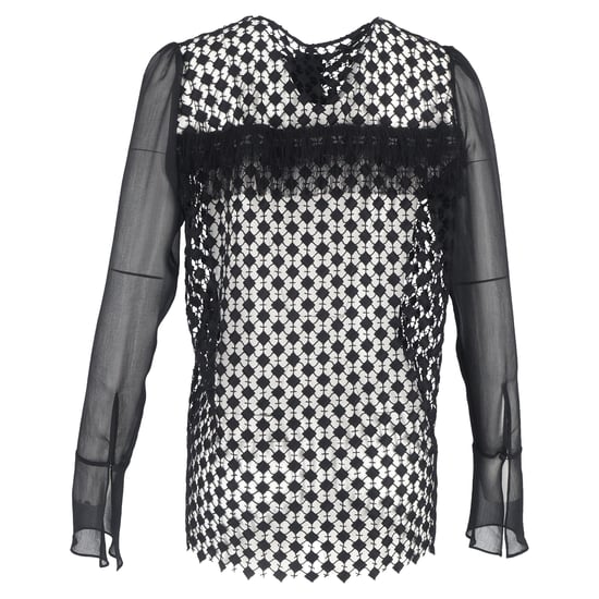 Chloé Kanten Schouderblouse in Zwart Polyester - Image 3