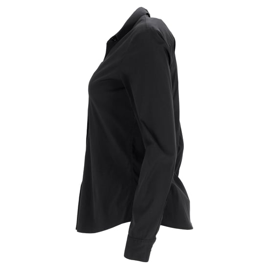 Theory Button-Down Långärmad Skjorta i Svart Bomull - Image 2