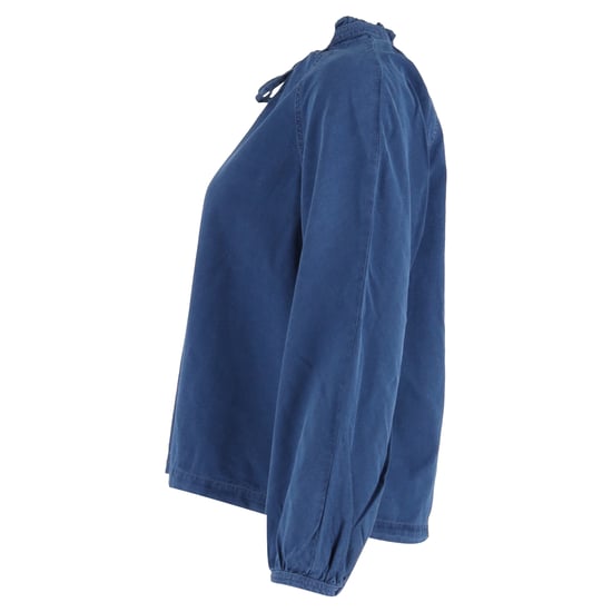 A.P.C. Noa dragsko- och knytbar Chambray-topp i blå bomull - Image 2