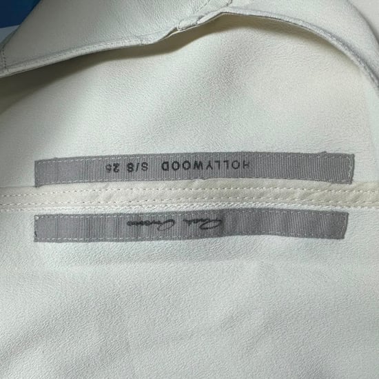 Rick Owens blouse met V-hals in wit acetaat - Image 4