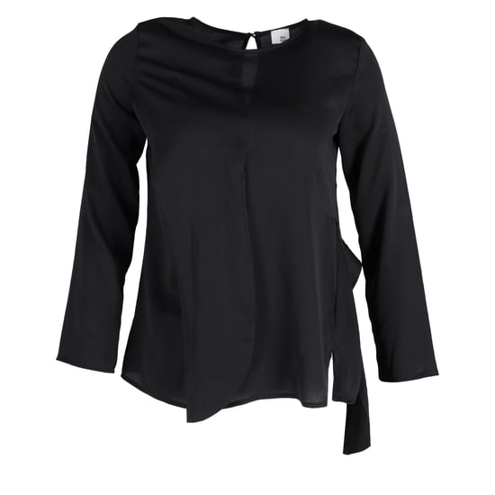 Iris & Ink långärmad blus i svart polyester - Image 1