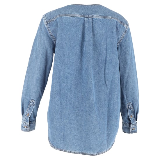 Totême kraglös blus i blå denim - Image 3