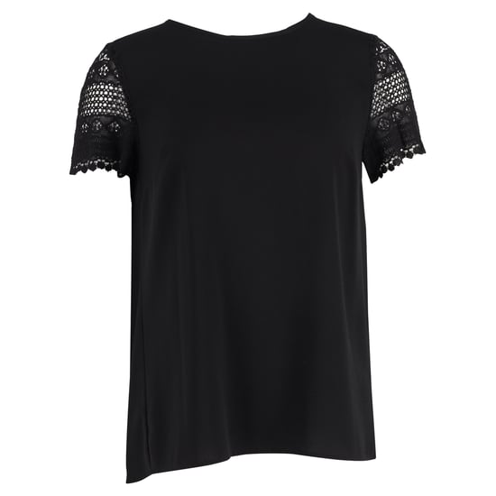 Michael Kors – Svart bomulls-t-shirt med kort ärm och rund hals - Image 1