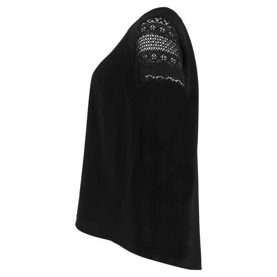 Michael Kors – Svart bomulls-t-shirt med kort ärm och rund hals - Image 2