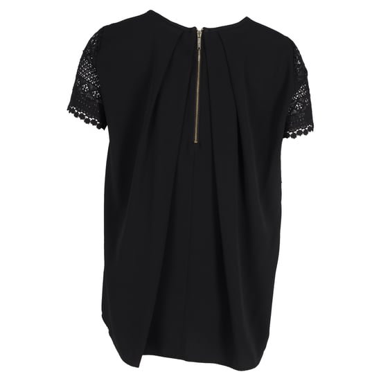 Michael Kors – Svart bomulls-t-shirt med kort ärm och rund hals - Image 3