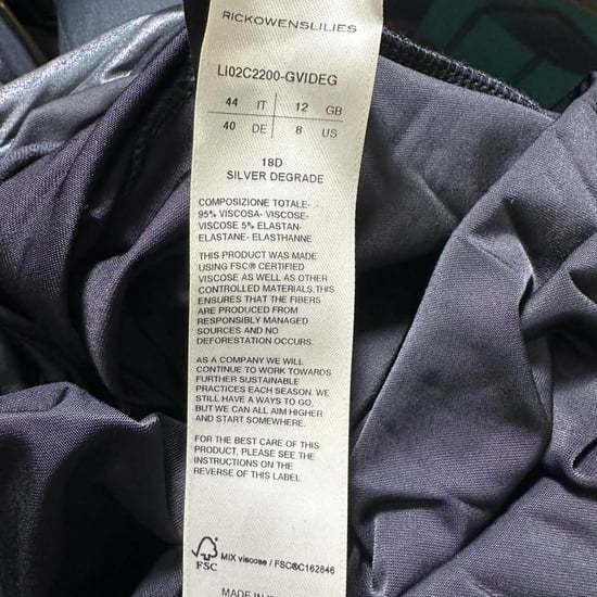 Rick Owens Magnetic Long Sleeve Top in Black Viscose - Image 5