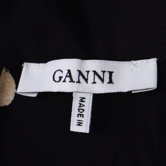 Ganni Lorita Mönstrad Blus i Svart Viskos - Image 4