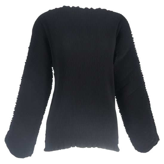 Totême Azores – Svart, slö topp i polyester med båtringning - Image 1