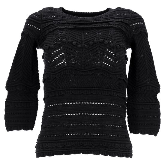 Isabel Marant Étoile Virkad Topp i Svart Bomull - Image 1