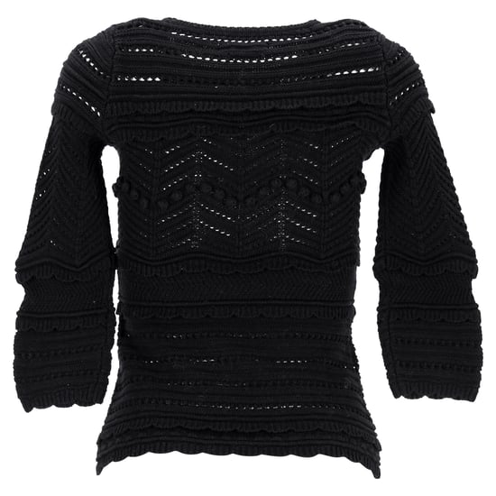Isabel Marant Étoile Virkad Topp i Svart Bomull - Image 3