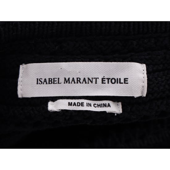 Isabel Marant Étoile Virkad Topp i Svart Bomull - Image 4