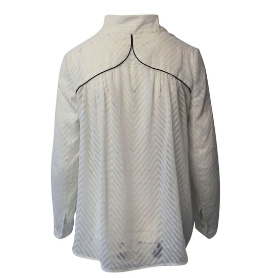 Ba&sh Texturerad Blus i Vit Polyester - Image 3