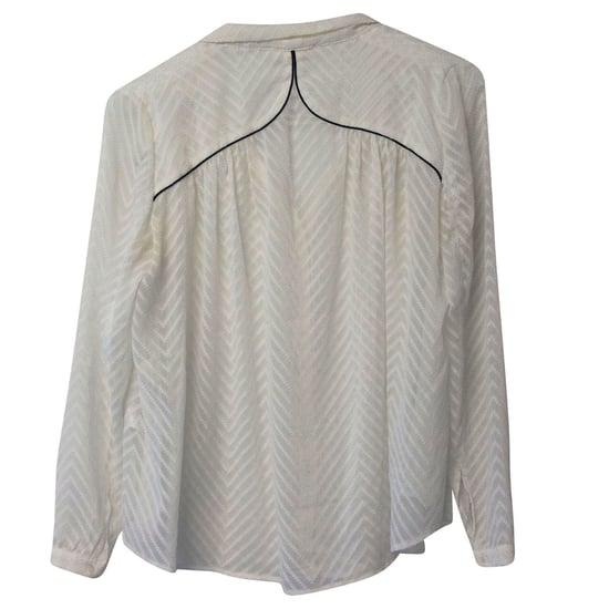 Ba&sh Texturerad Blus i Vit Polyester - Image 5