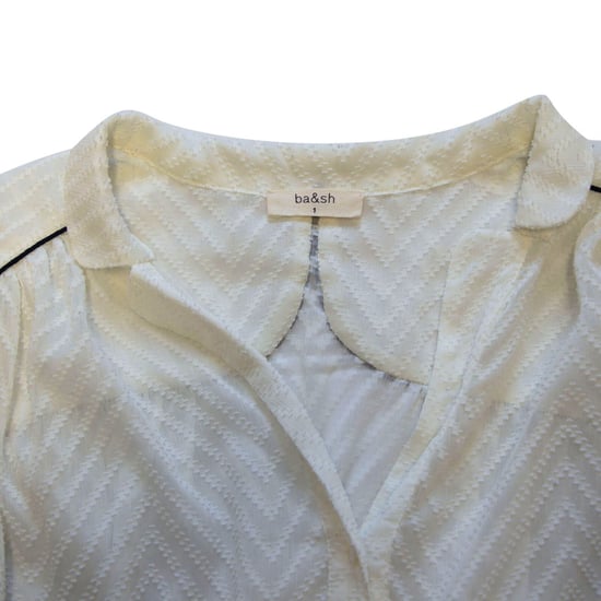 Ba&sh Texturerad Blus i Vit Polyester - Image 6