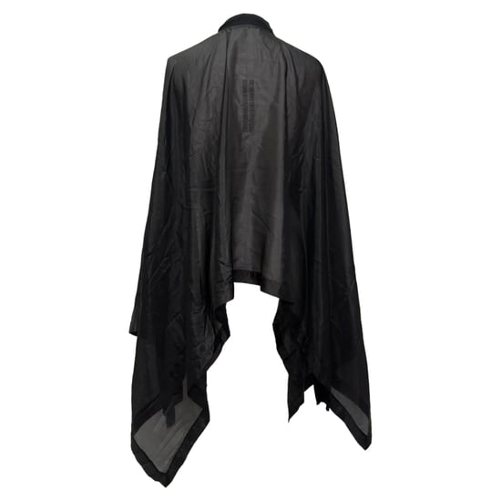 Rick Owens Zip Poncho in zwarte zijde - Image 4
