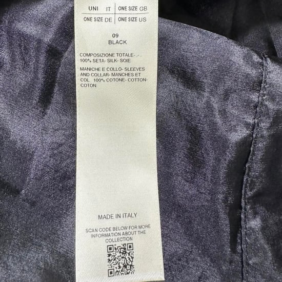 Rick Owens Zip Poncho in zwarte zijde - Image 5
