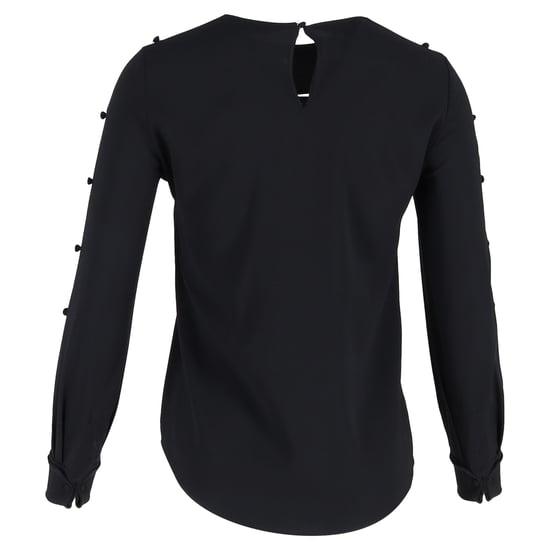Oscar de la Renta Bateau-halslijnblouse in zwarte zijde - Image 3