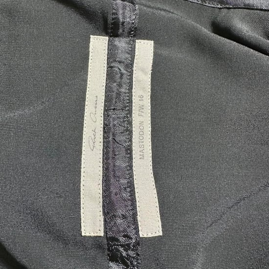 Rick Owens wikkelblouse in zwart fluweel - Image 4