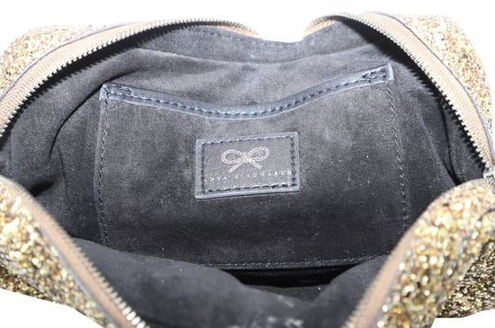 Anya Hindmarch Twinkle Clutch in Gold Glitter - Image 3