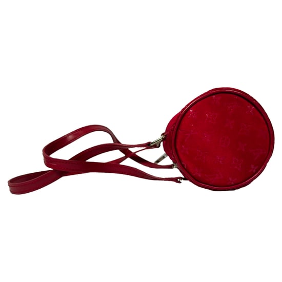Louis Vuitton Mini Papillon Barrel Shoulder Bag in Red Satin - Image 6