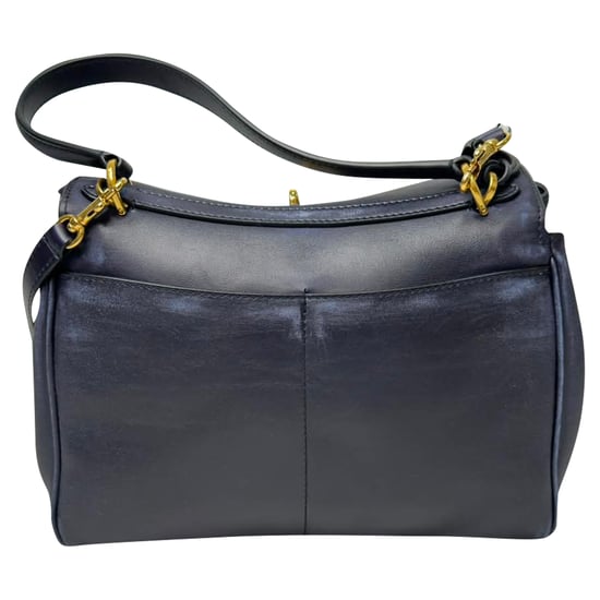 Balenciaga Rodeo liten axelväska i marinblått läder - Image 3