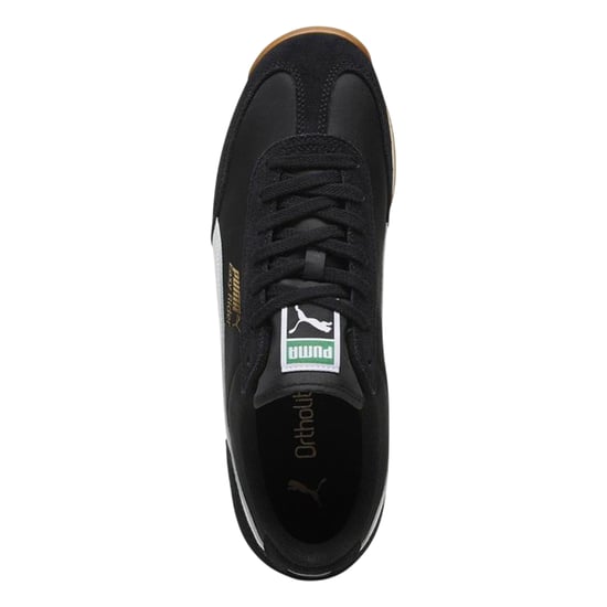 Puma Mens Easy Rider Vintage Leather Low Trainers (Black/White) - Image 3