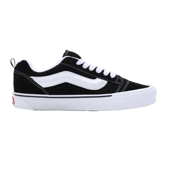 Vans Mens Knu Skool Padded Suede Skate Shoes (Black/White) - Image 1