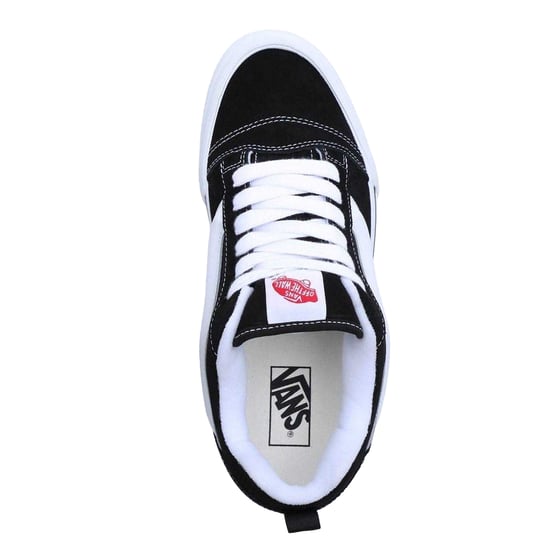 Vans Mens Knu Skool Padded Suede Skate Shoes (Black/White) - Image 3