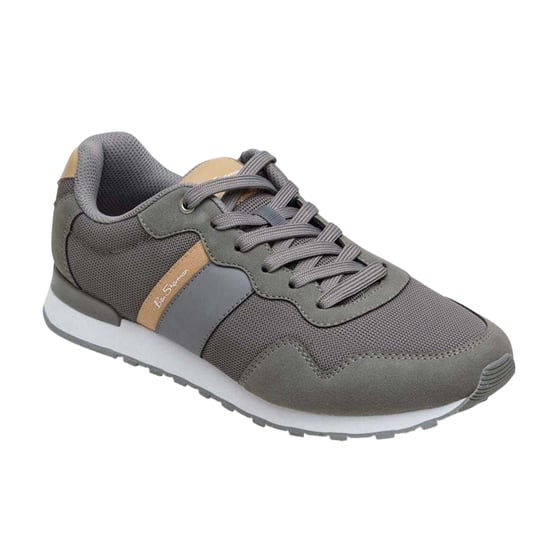 Ben Sherman Platte sneakers met logo voor heren (Grijs/Bruin) - Image 3