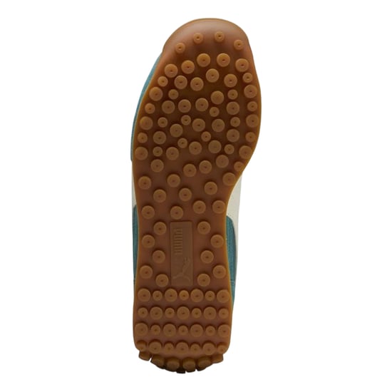 Puma Mens Easy Rider Vintage Leather Low Trainers (Emerald/White) - Image 4