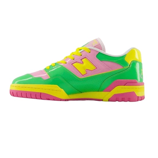New Balance Dames 550 Neon leren sportschoenen (Groen/Roze/Geel) - Image 2