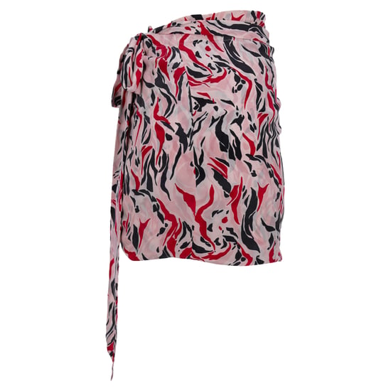 Isabel Marant Mönstrad Omlottkjol i Rosa Siden - Image 3