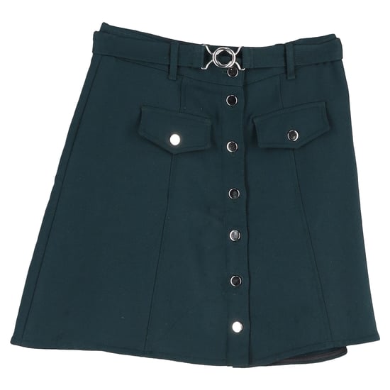 Maje Jibrali minirok met knoopjes in groene polyester - Image 1