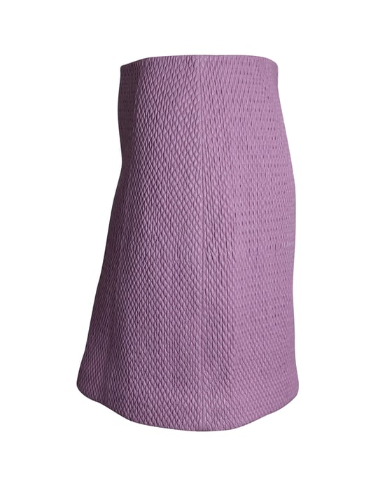 Gewatteerde rok van Bottega Veneta in roze leer - Image 2