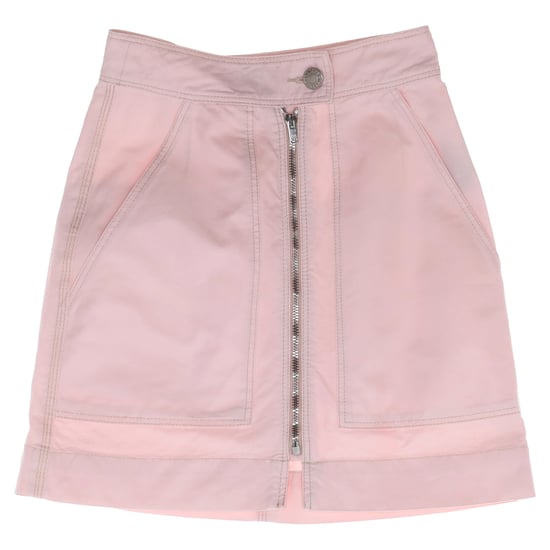 Isabel Marant minirok met ritssluiting aan de voorkant in roze katoen - Image 1
