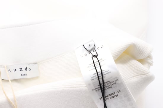 Sandro Paris Elanna Ponte minirok in witte viscose - Image 5