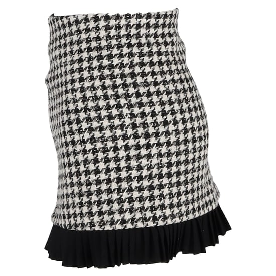 Sandro Paris minirok met pied-de-poulepatroon in zwarte wollen tweed - Image 2